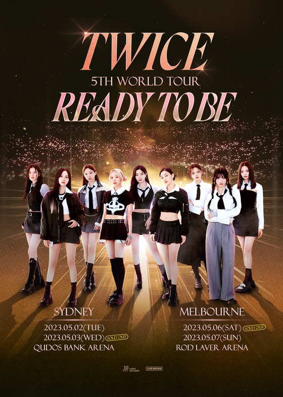 Additional dates have been announced for girl group Twice's fifth world tour. [JYP ENTERTAINMENT]