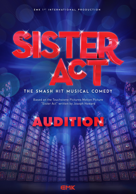 Poster for the international production of the musical ″Sister Act″ [EMK]
