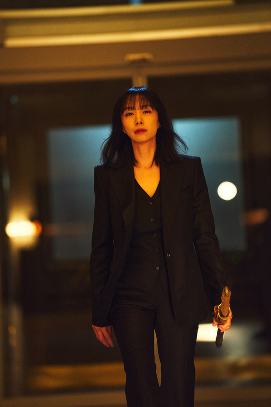 Jeon Do-yeon as the female assassin Gil Bok-soon in the new Netflix film "Kill Boksoon" [NETFLIX]