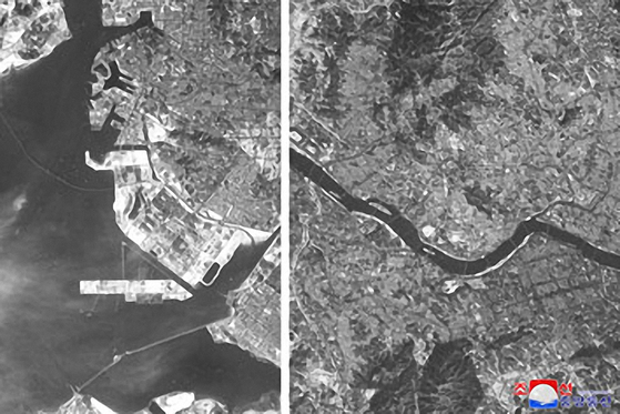 Image of Seoul, right, and Incheon, which North Korea claimed were taken from a ″test-piece satellite,″ were released by the North on Dec. 19, 2022. [KOREAN CENTRAL NEWS AGENCY]