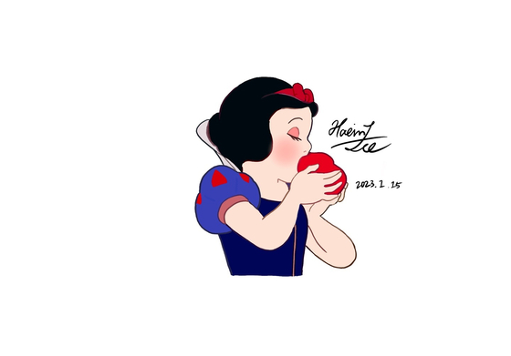 Lee Hae-in's drawing of Snow White [LEE HAE-IN]