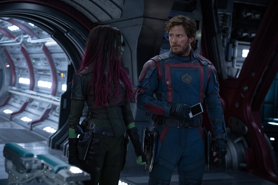 A scene from the upcoming film "Guardians of the Galaxy: Volume 3" starring Chris Pratt [WALT DISNEY COMPANY KOREA]