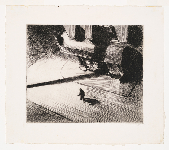 "Night Shadows" (1921) [WHITNEY MUSEUM OF AMERICAN ART, NEW YORK]