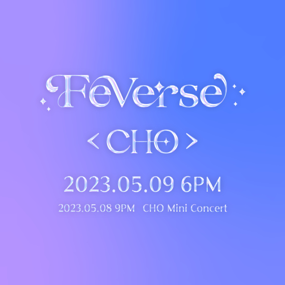 Poster announcing virtual girl group Feverse's debut track ″CHO″ [KAKAO ENTERTAINMENT]