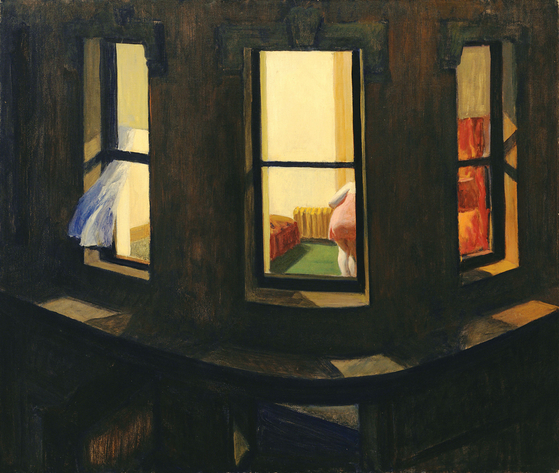 "Night Windows" (1928) [WHITNEY MUSEUM OF AMERICAN ART, NEW YORK]
