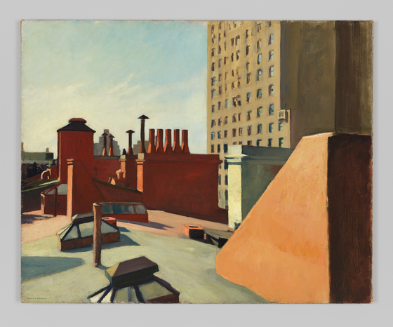 "City Roofs" (1932) [WHITNEY MUSEUM OF AMERICAN ART, NEW YORK]