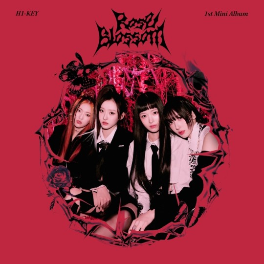 Album cover for girl group H1-KEY's ″Rose Blossom″ [GLG]
