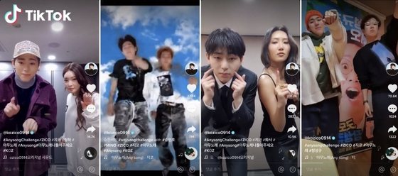Zico of boy band Block B was hugely successful with his "Any Song" TikTok challenge in 2020. [SCREEN CAPTURE]