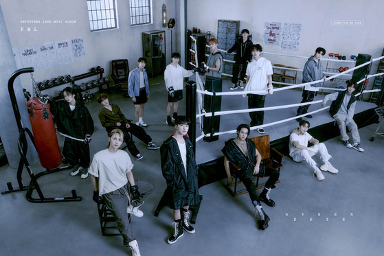 Main concept image for ″FML,″ boy band Seventeen's new album [PLEDIS ENTERTAINMENT]