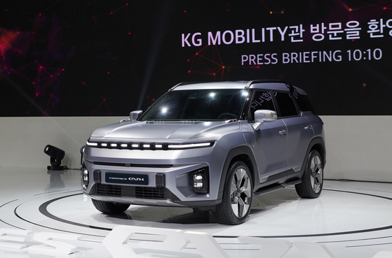 KG Mobility's EVX, the electric version of its Torres mid-size SUV. [KG MOBILITY]