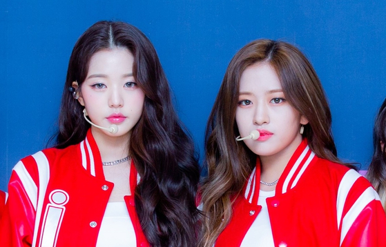 Jang Won-young and An Yu-jin were both in girl group IZ*ONE, formed by the audition show "Produce 48" (2018), and are now together in girl group IVE. [SCREEN CAPTURE]
