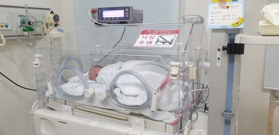 Kim Cho-hye's son Do-geon after he was born on March 9, 2022 [KIM CHO-HYE]