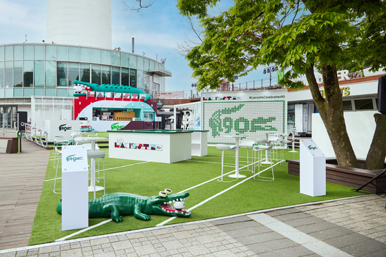 The Lacoste 90th anniversary showcase at N Seoul Tower in central Seoul  [LACOSTE]