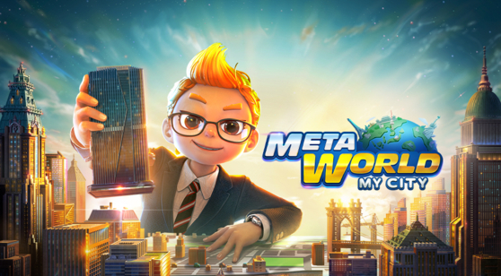 A poster for Netmarble's metaverse game, Meta World: My City, released in the global market last month. The game has a play-to-earn feature. [NETMARBLE]
