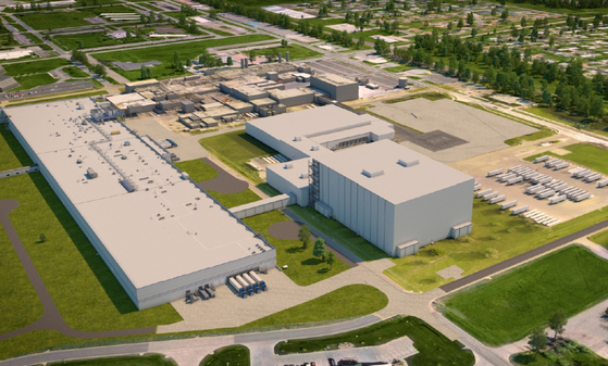A rendered image of the 90,000-square-meter Schwan's pizza plant in Kansas [CJ CHEILJEDANG]