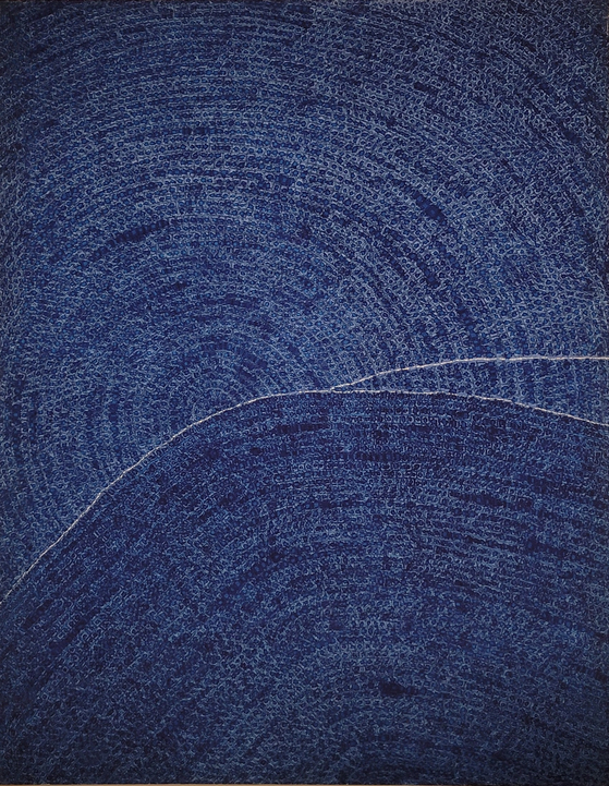 "Heaven and Earth 24-Ⅸ-73 #320"(1973) by Kim Whanki ⓒWhanki Foundation·Whanki Museum  [MOON SO-YOUNG]