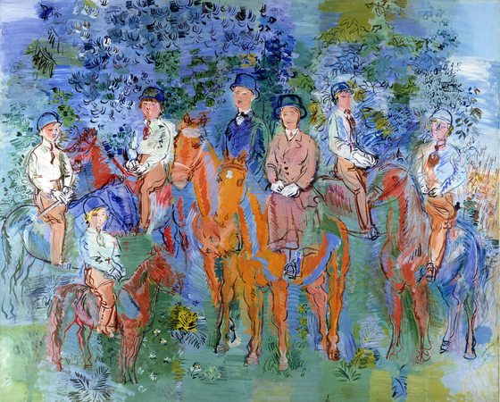 ″The Horsemen in the woods (the Kessler family)″ (c. 1931-32) [CENTRE POMPIDOU]