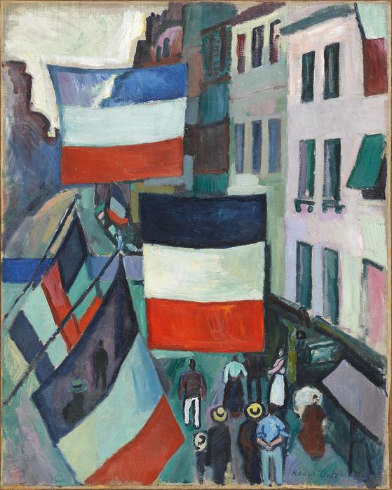 ″The Street with flags in Le Havre″ (1906) [CENTRE POMPIDOU]