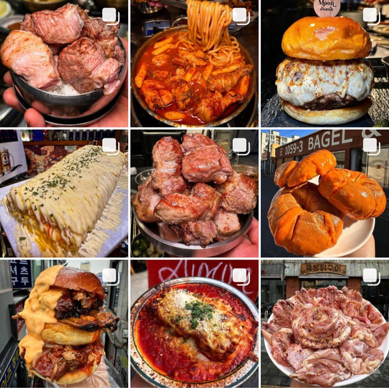 Instagram posts on local food account @foogeul [SCREEN CAPTURE/ FOOGEUL INSTAGRAM]