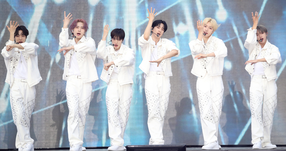 Boy band Mirae at the ″29th Dream Concert″ held on May 27 at the Busan Asiad Main Stadium [NEWS1]