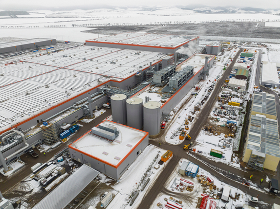 CATL's battery plant in Arnstadt, Germany. [REUTERS/YONHAP]