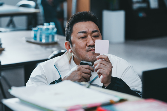 Don Lee plays Ma Suk-do, a ″monster cop″ who fights criminals with his bare fists, in the new action film ″The Roundup: No Way Out″ [ABO ENTERTAINMENT]