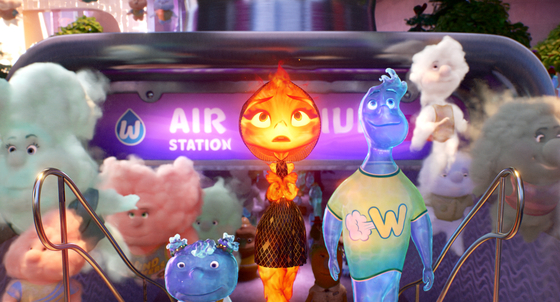 A scene from the new Pixar animation ″Elemental″ [WALT DISNEY COMPANY KOREA]