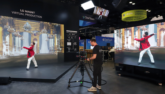 LG Electronics exhibits LG Magnit Virtual Production at the Infocomm 2023. [LG ELECTRONICS]