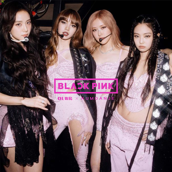 Blackpink wore hanbok (traditional Korean dress) stage outfits designed by Kumdanje and OUWR from Coachella earlier this year. [KUMDANJE, OUWR]