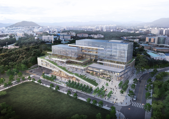 An artist’s rendition of a new building set to be built on the Chuncheon Campus as part of the Campus Innovation Park project. [KANGWON NATIONAL UNIVERSITY]