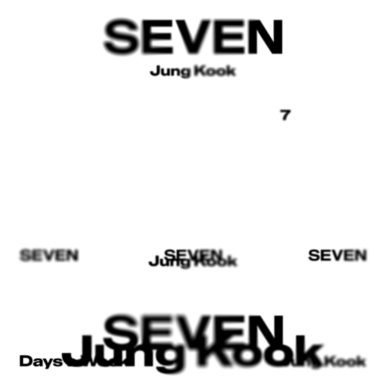 Album art for ″Seven,″ Jungkook's upcoming solo digital single [BIGHIT MUSIC]