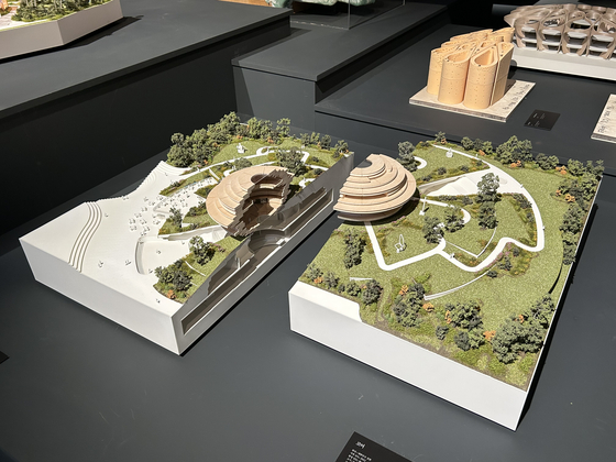 A model of the Core, an upcoming art museum currently under development in Gangwon, designed by Thomas Heatherwick [SHIN MIN-HEE]