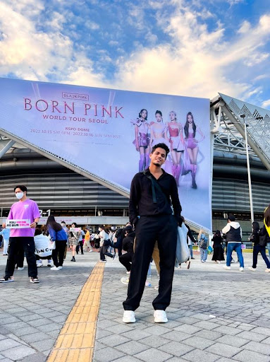 Outside a stadium in Seoul in 2022 for a Blackpink concert [ABDUL SAMEED ABDULWAHAB]