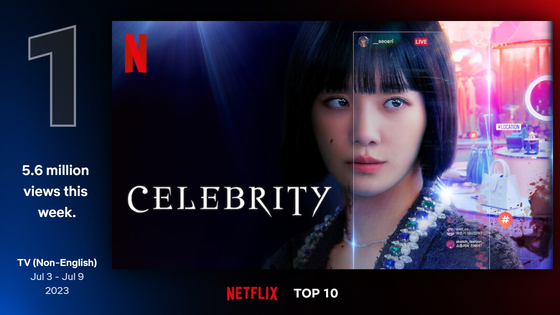  Netflix original series “Celebrity” was the most watched non-English TV show on Netflix for the week of July 3. [NETFLIX]
