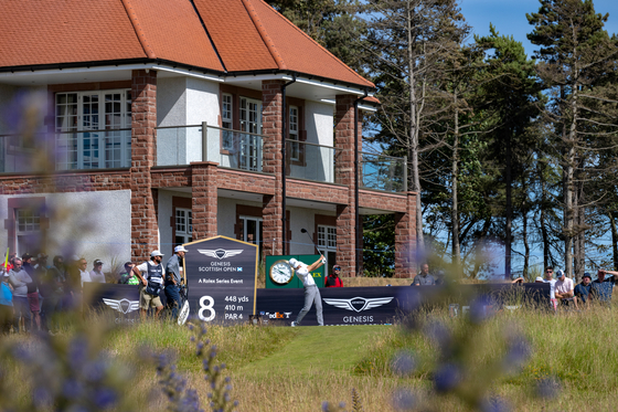 The clubhouse at The Renaissance Club in North Berwick, Scotland during the 2022 Genesis Scottish Open in July, 2022.  [GENESIS]