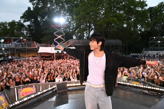 Jungkook of boy band BTS performs at the 2023 Summer Concert Series at New York's Central Park on Friday, local time [BIGHIT MUSIC]