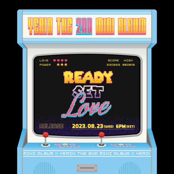 Teaser poster for singer Yerin's upcoming second EP ″Ready, Set, Love″ [BILL ENTERTAINMENT]