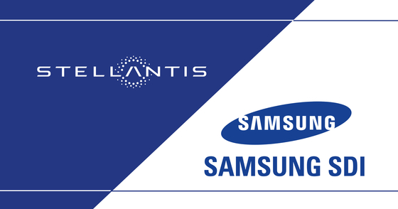 Logos of Samsung SDI and Stellantis [SAMSUNG SDI]