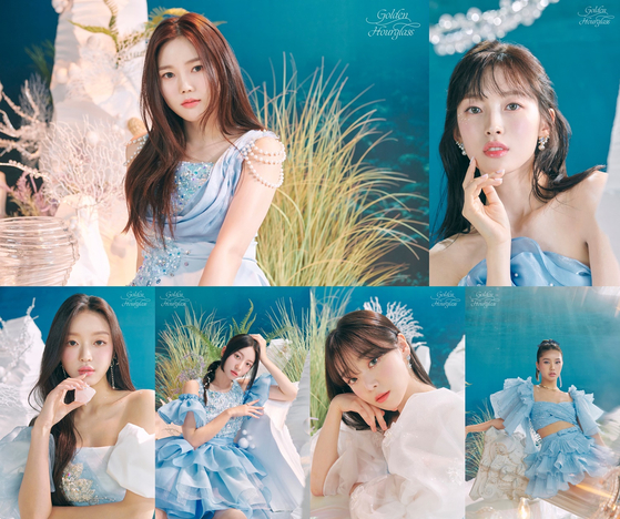 Oh My Girl's concept photo for "Golden Hourglass" [WM ENTERTAINMENT]