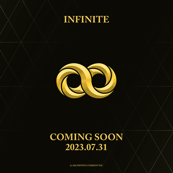 Teaser image uploaded on boy band Infinite's official Twitter account announced Infinite's comeback, set for July 31 [INFINITE COMPANY]