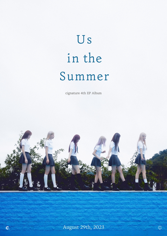 A teaser poster for girl group cignature's upcoming album, ″Us in the Summer″ [J9 ENTERTAINMENT]
