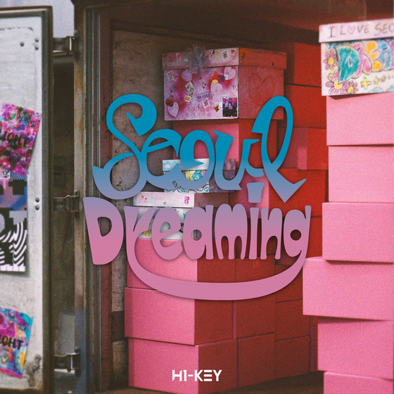 A teaser image for girl group H1-KEY's upcoming second EP, ″Seoul Dreaming″ which will drop on Aug. 30 [GLG]