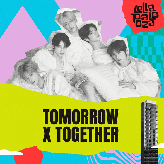 Boy band Tomorrow X Together headlines the Lollapalooza music festival for the first time for a K-pop boy band [BIGHIT MUSIC]