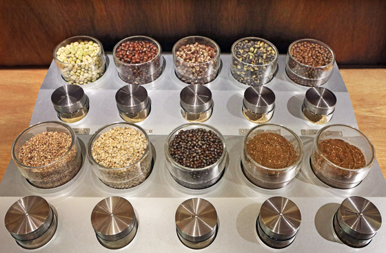 Grains on display at the ACG's showroom in Gongju, South Chungcheong [PARK SANG-MOON]