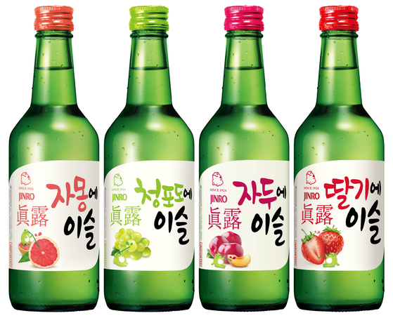 Jinro fruit-flavored sojus [HITEJINRO]