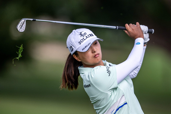 Ko Jin-young competes in the Evian Championship at Evian Resort Golf Club in Evian-les-Bains, France on July 27. [AFP/YONHAP]  