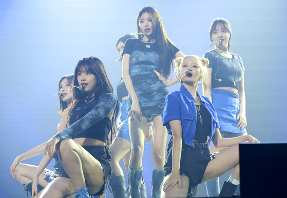 Girl group IVE at the ″Pepsi Summer Festa 2023″ on Aug. 5 [YJ PARTNERS]
