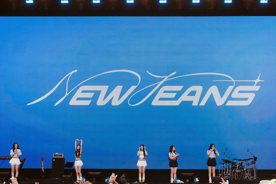 Girl group NewJeans at the Summer Sonic 2023 music festival in Tokyo on Aug. 19 [ADOR]
