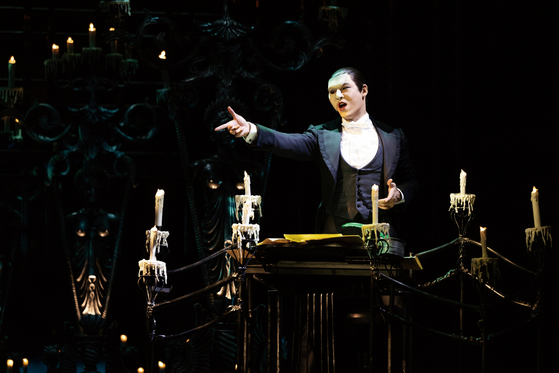 Actor Choi Jae-rim plays Phantom in ″The Phantom of the Opera,″ which is currently ongoing at the Charlotte Theater in southern Seoul. [S&CO]