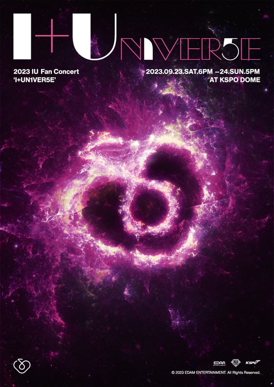 The poster for singer-songwriter IU's upcoming concert ″I+UN1VER5E″ [EDAM ENTERTAINMENT]